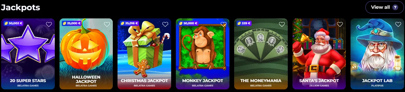 nyxbets casino jackpots