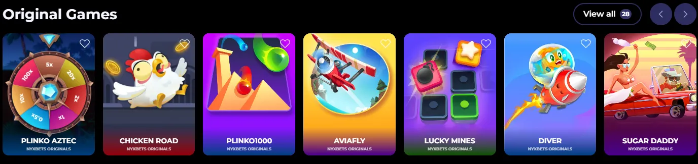 nyxbets casino original