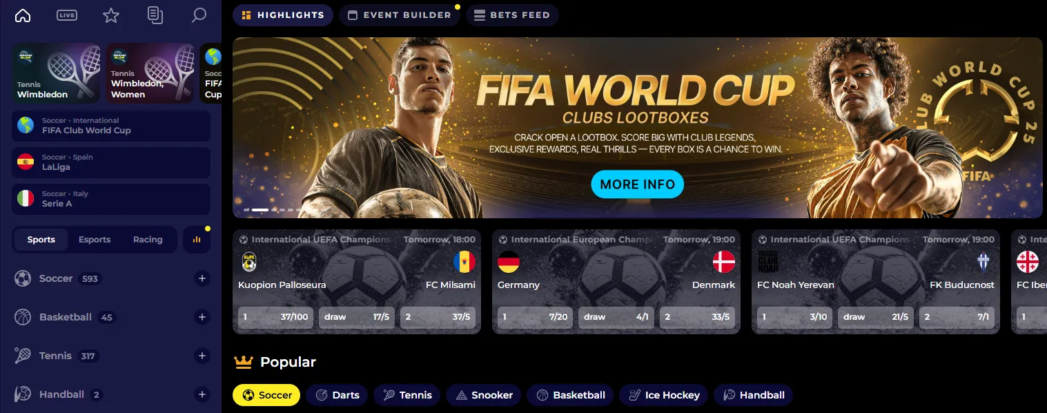 nyxbets casino sports